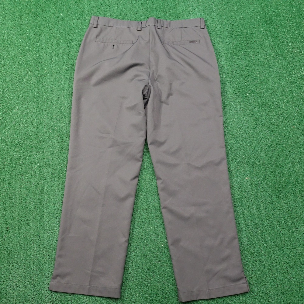 GREG‎ NORMAN FOR TASSO ELBA SLIM FIT GREY POLYESTER GOLF PANTS MENS SIZE 36X30 - Picture 4 of 7
